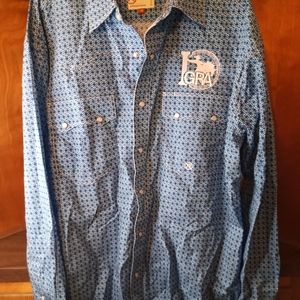 Roper Men's M Button down Western Shirt
